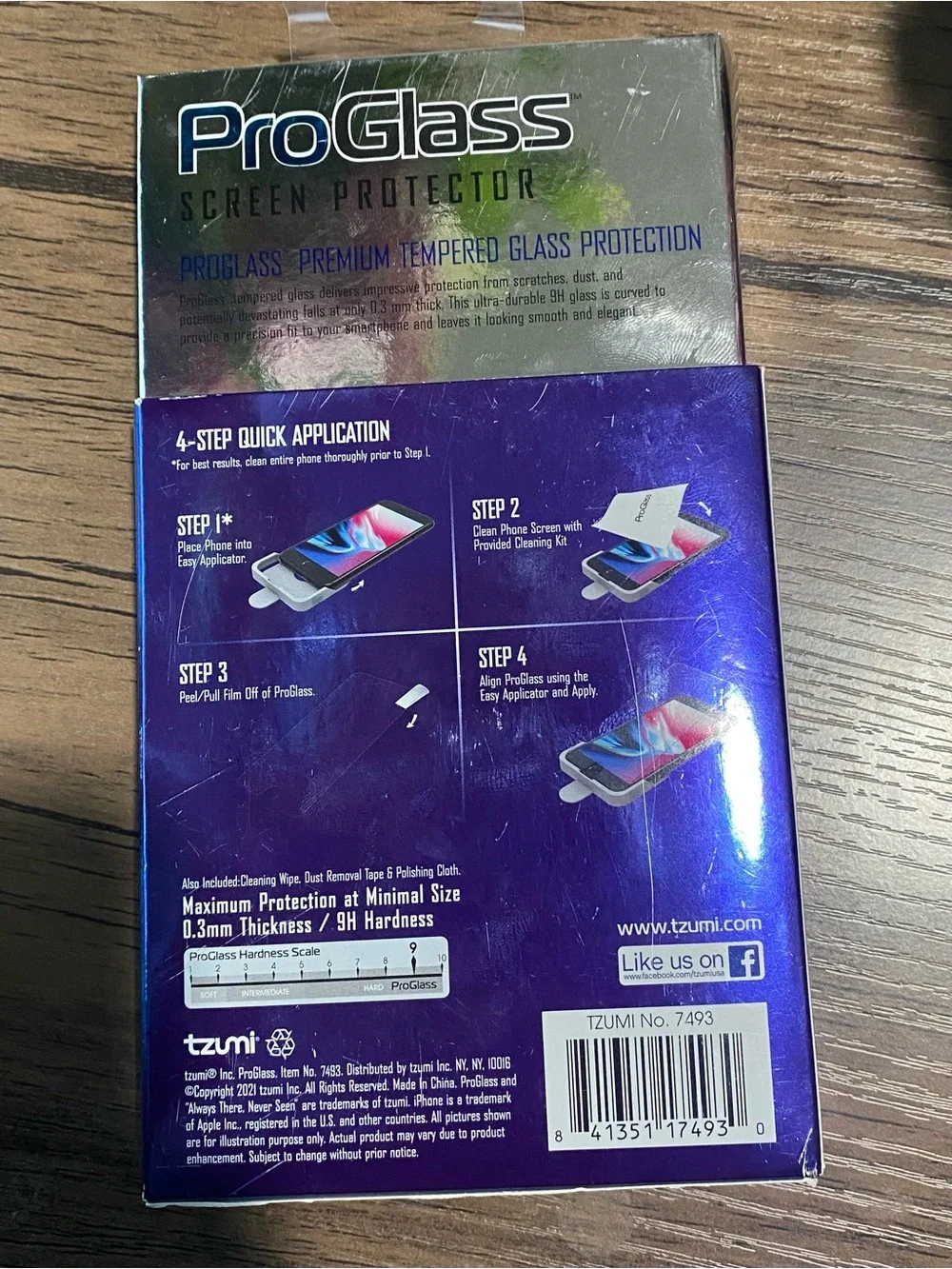 Tempered Glass Screen Protector for iPhone 6/7/8 -‎ Purple